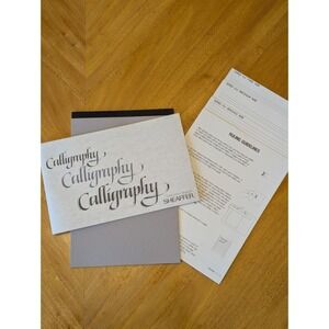 Sheaffer Calligraphy Instruction Booklet Ruling Grid Fine Medium Broad Nib & Pad
